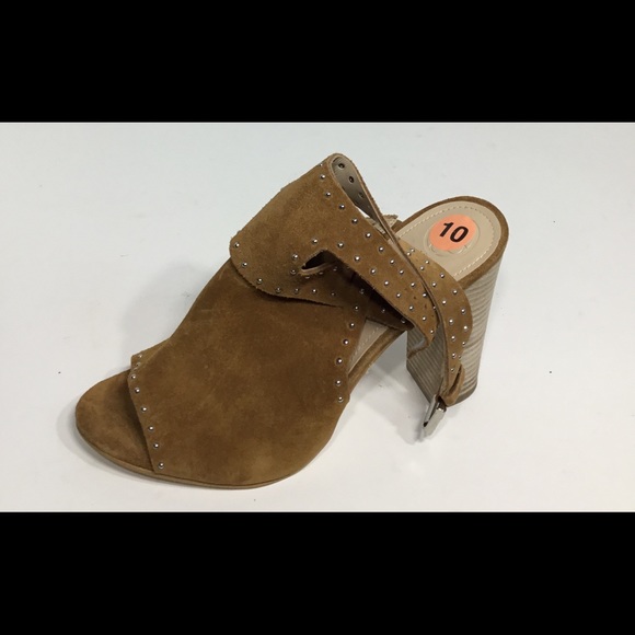 Guess Shoes - Tan Guess Erika Open Toe Heeled Sandal Sz 10M